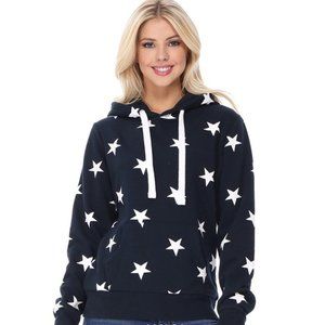 Fleece All-Over Star Print Pullover Hoodie